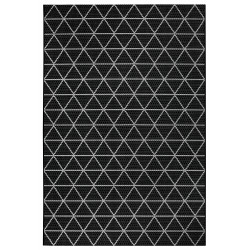 Kusový koberec Flatweave 104833 Black / Cream