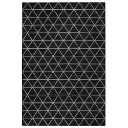 Kusový koberec Flatweave 104833 Black / Cream