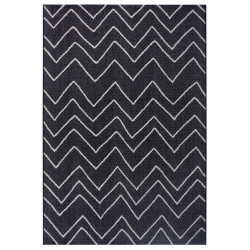 Kusový koberec Flatweave 104840 Black / Cream