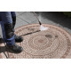 Kusový koberec Mujkoberec Original Flatweave 104854 Light-Brown/Cream kruh – na von aj na doma