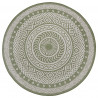Kusový koberec Mujkoberec Original Flatweave 104858 Green/Cream kruh – na von aj na doma