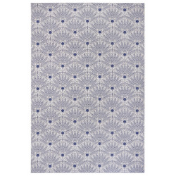 Kusový koberec Flatweave 104861 Blue / Cream
