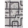 Detský kusový koberec Mujkoberec Original Flatweave Kids rugs 104875 Cream / Black