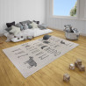 Detský kusový koberec Mujkoberec Original Flatweave 104884 Cream / Black – na von aj na doma