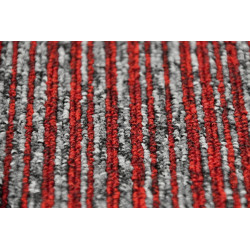 Kobercový štvorec Coral Lines 60380-50 červeno-šedý 50 x 50 cm
