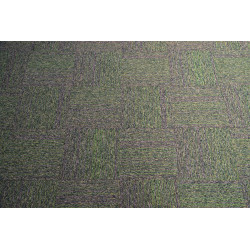 Kobercový štvorec Coral Lines 60376-50 zeleno-šedý 50 x 50 cm