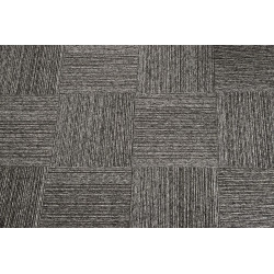 Kobercový štvorec Coral Lines 60345-50 šedo-čierny 50 x 50 cm