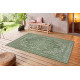 Kusový orientálny koberec Mujkoberec Original Flatweave 104810 Green / Cream – na von aj na doma