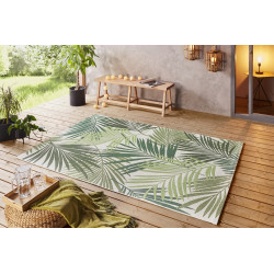 Kusový koberec Beach 103843 Green / Cream – na von aj na doma
