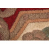 Ručne všívaný kusový koberec Lotus premium Red kruh