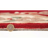 Ručne všívaný kusový koberec Lotus premium Red kruh