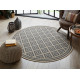 Kusový koberec Florence Alfresco Moretti Beige / Anthracite kruh
