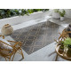 Kusový koberec Florence Alfresco Milan Anthracite / Beige – na von aj na doma