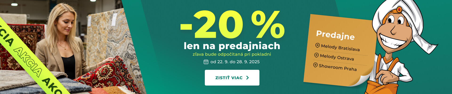 -20% len na predajniach