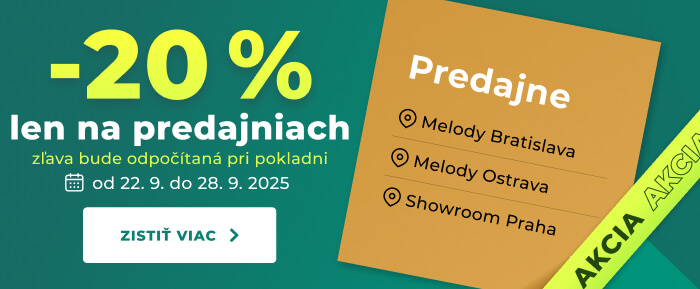 -20% len na predajniach