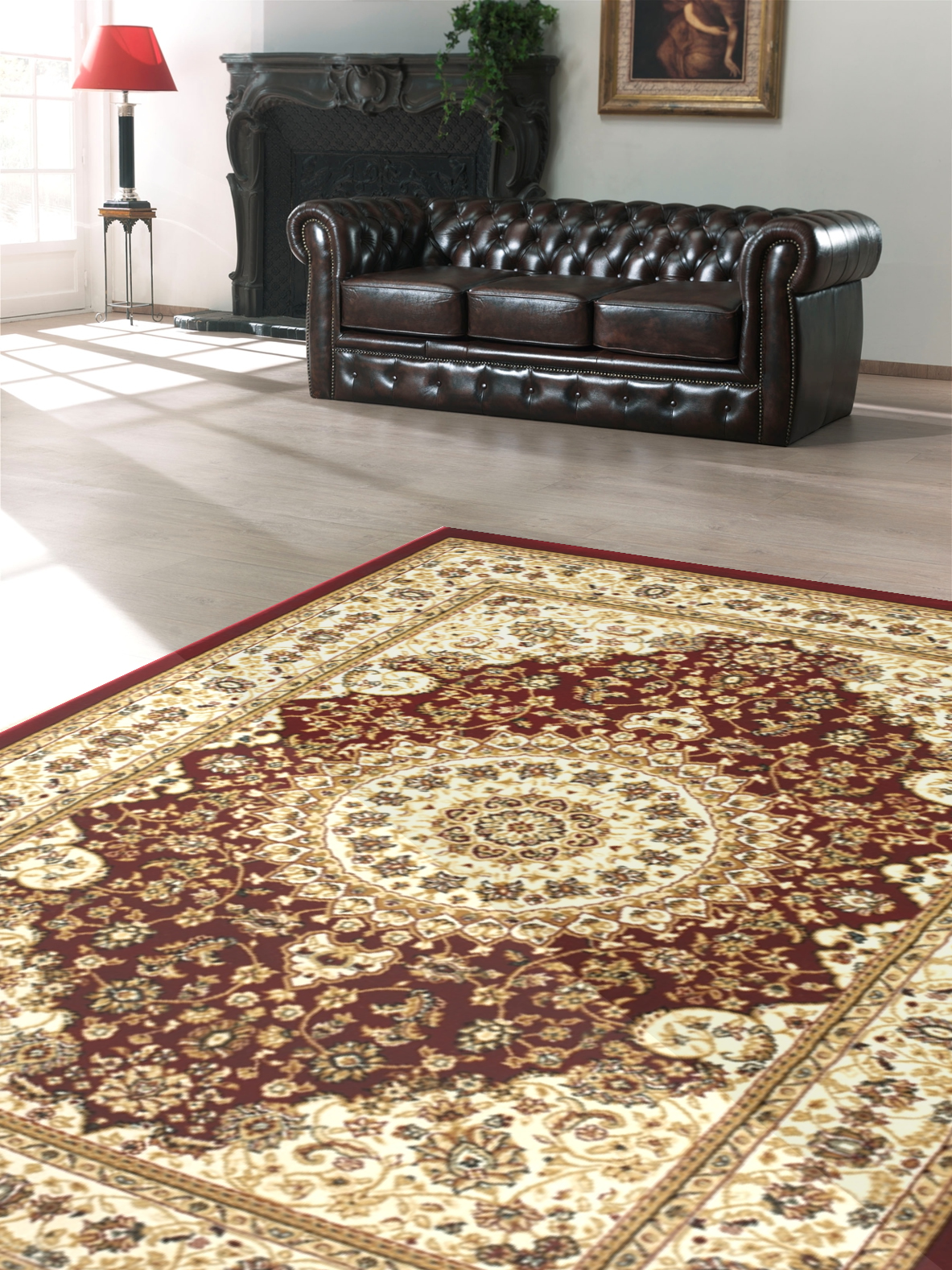 Kusový koberec Salyut hnedý