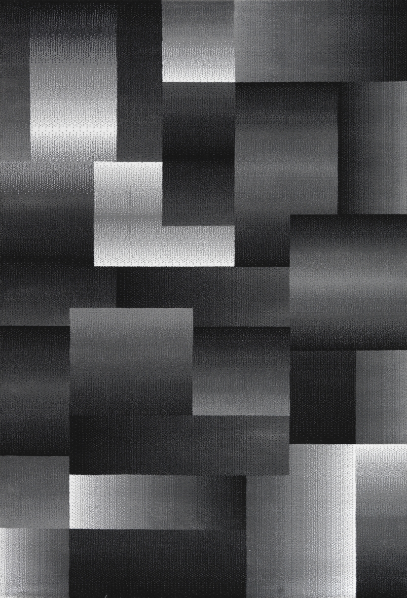 Ayyildiz, Kusový koberec Miami 6560 Black, 200x290, šedá, chodba / predsieň