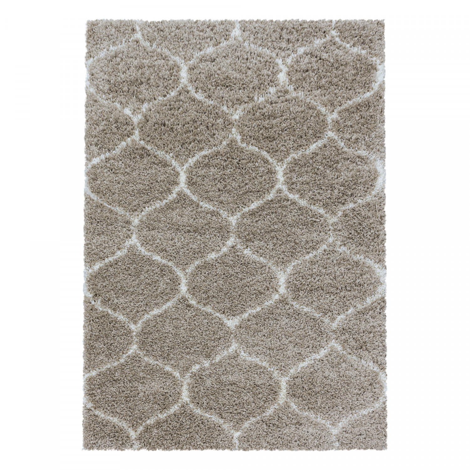 Ayyildiz, Kusový koberec Salsa Shaggy 3201 beige, 80x250, béžová, obývacia izba