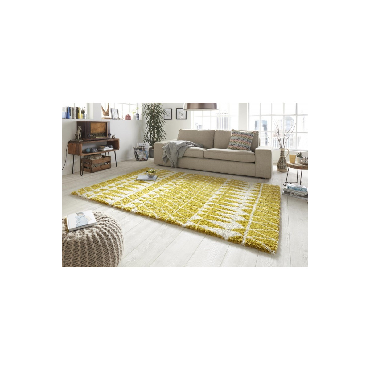 AKCIA: 160x230 cm Kusový koberec Allure 102769 senfgelb