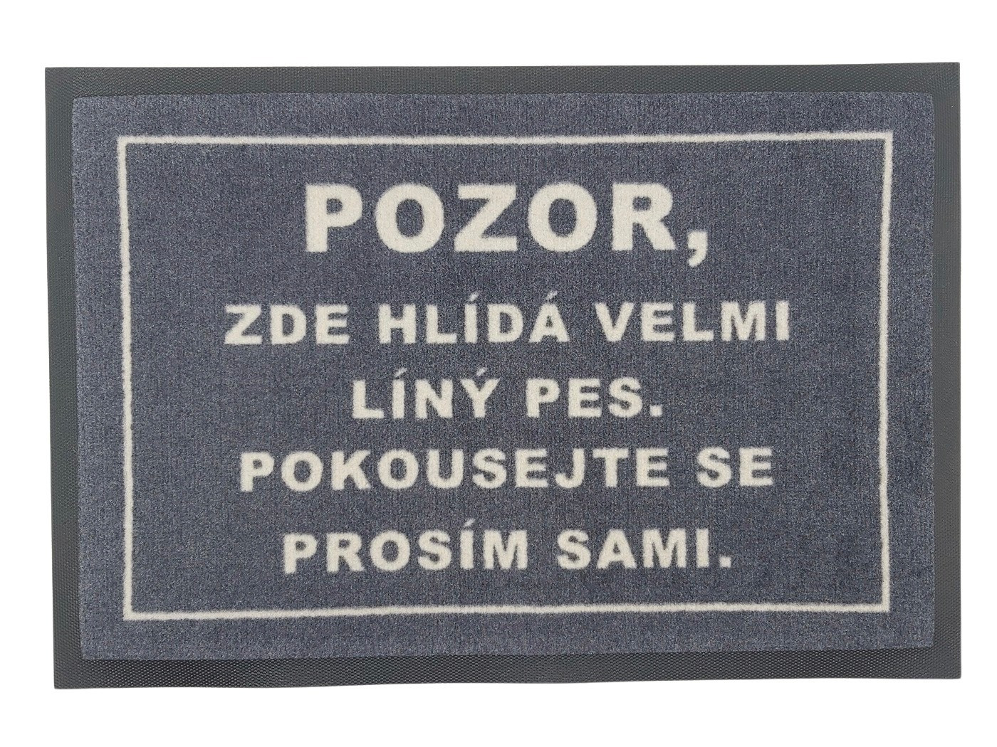 GDmats, Rohožka Lenivý pes 40x60 cm – na von aj na doma, 40x60, šedá
