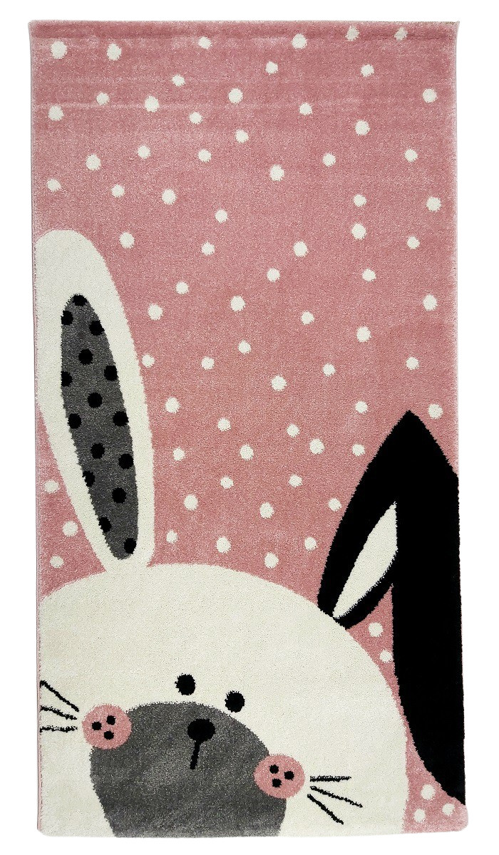Vopi, Detský koberec Kiddo F0131 pink, 80x150, ružová, detská izba