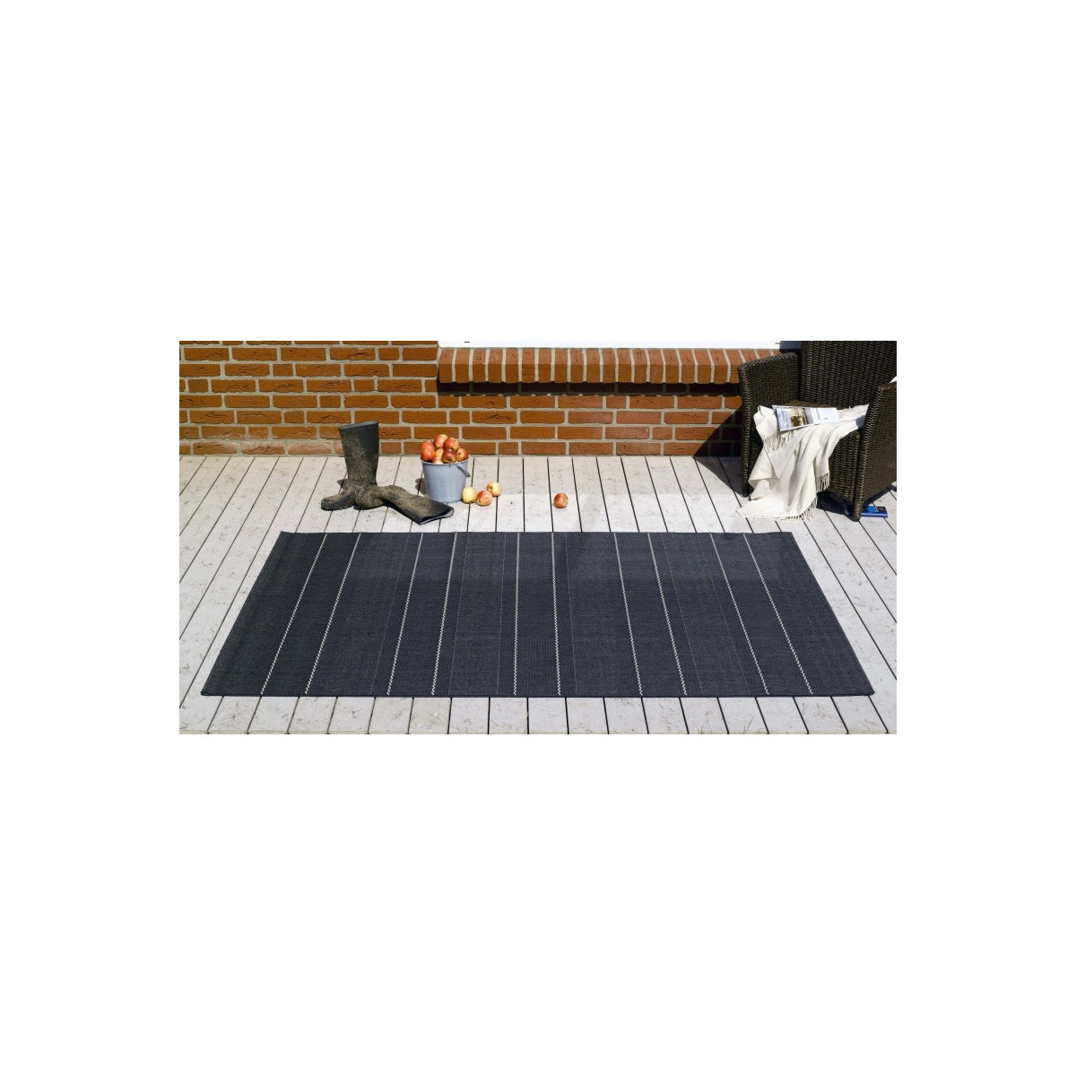 AKCIA: 80x150 cm Kusový koberec Sunshine 102030 Schwarz – na von aj na doma