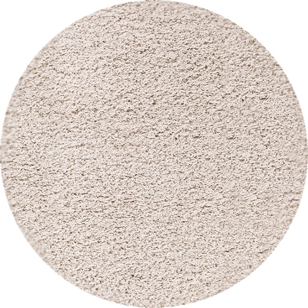 Kusový koberec Dream Shaggy 4000 Cream kruh - 120x120 (priemer) kruh cm Ayyildiz koberce 