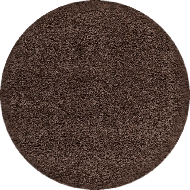 Kusový koberec Dream Shaggy 4000 Brown kruh - 120x120 (priemer) kruh cm Ayyildiz koberce 