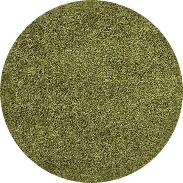 Kusový koberec Dream Shaggy 4000 Green kruh - 80x80 (priemer) kruh cm Ayyildiz koberce 