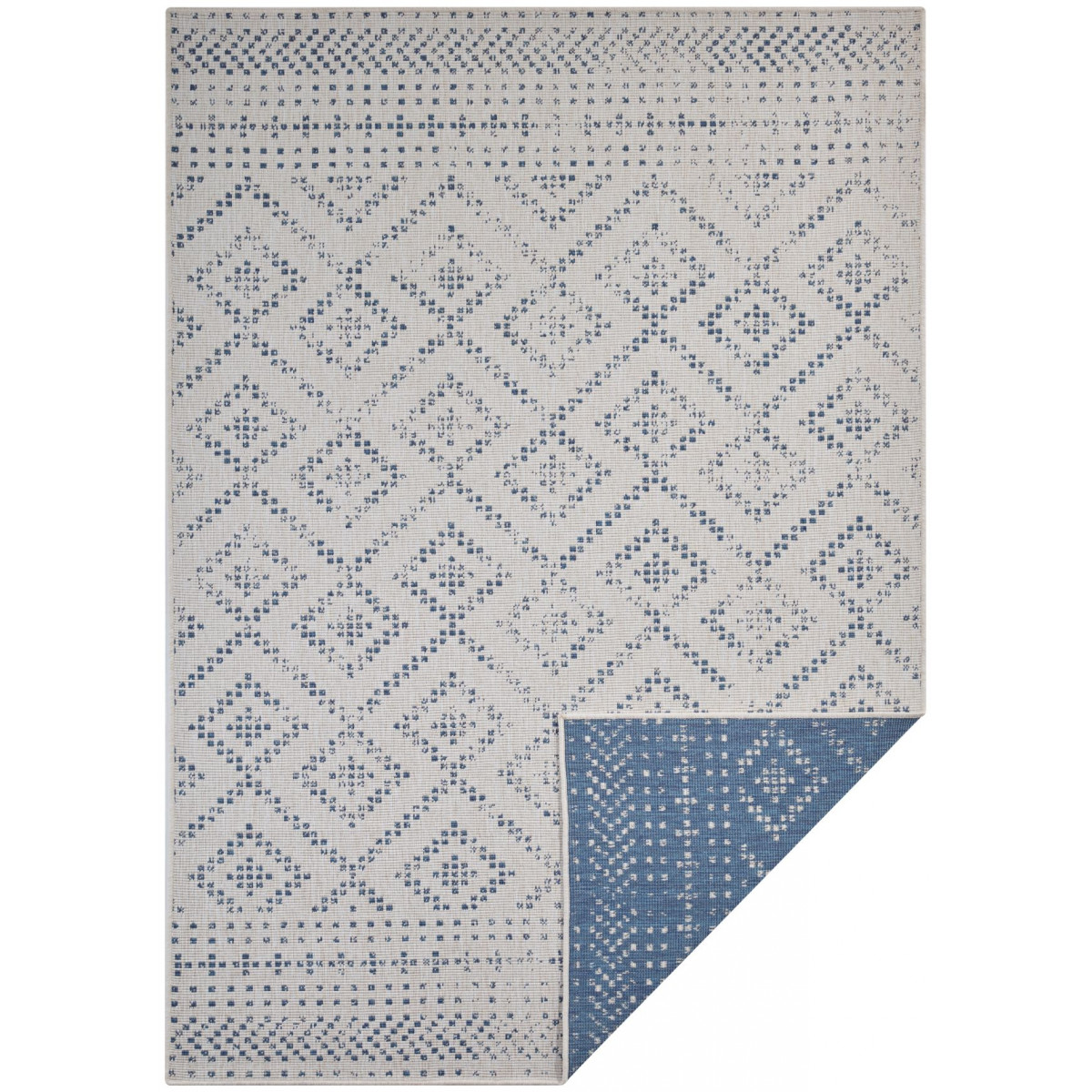 Kusový koberec Mujkoberec Original Nora 105006 Blue Creme – na von aj na doma