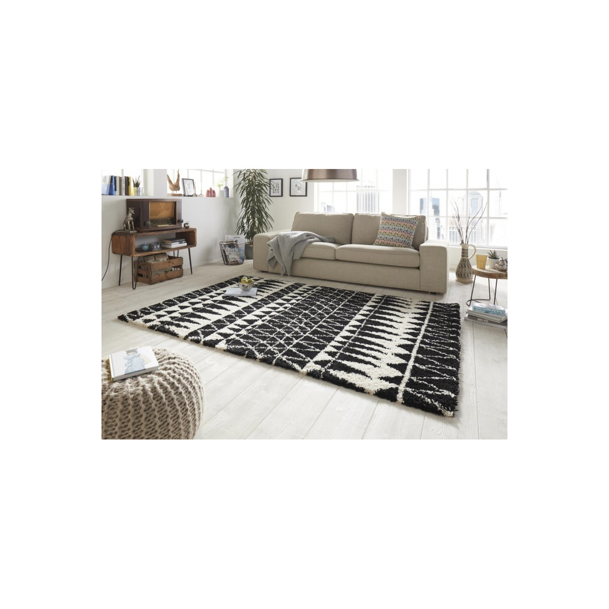 AKCIA: 120x170 cm Kusový koberec Allure 102770 schwarz