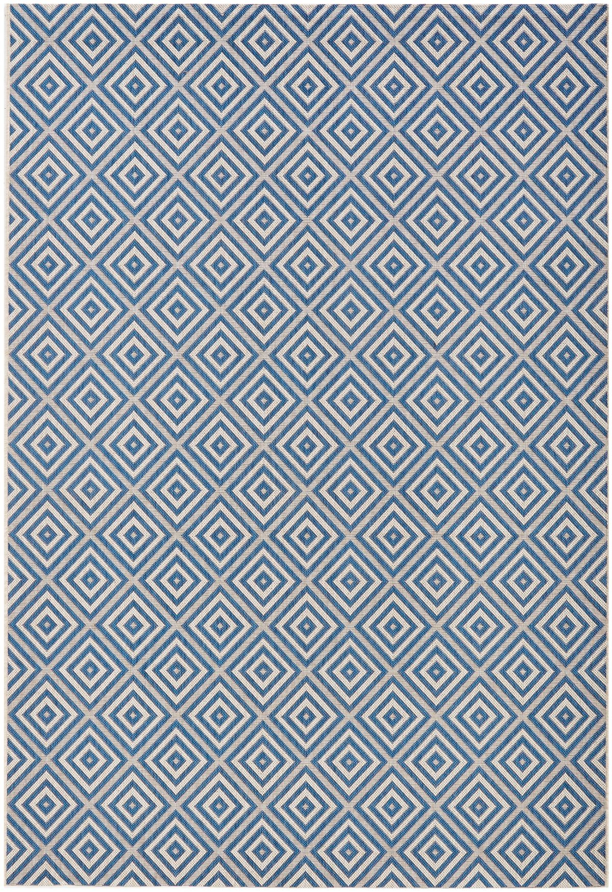 Hanse Home, Kusový koberec Meadow 102468 Blue – na von aj na doma, 200x290, modrá, chodba / predsieň
