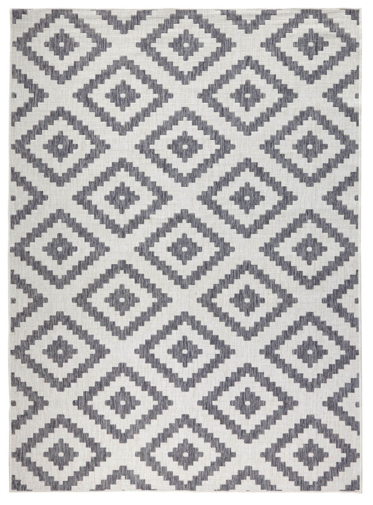Hanse Home, Kusový koberec Twin-Wendeteppiche 103132 grau creme – na von aj na doma, 200x290, šedá, chodba / predsieň