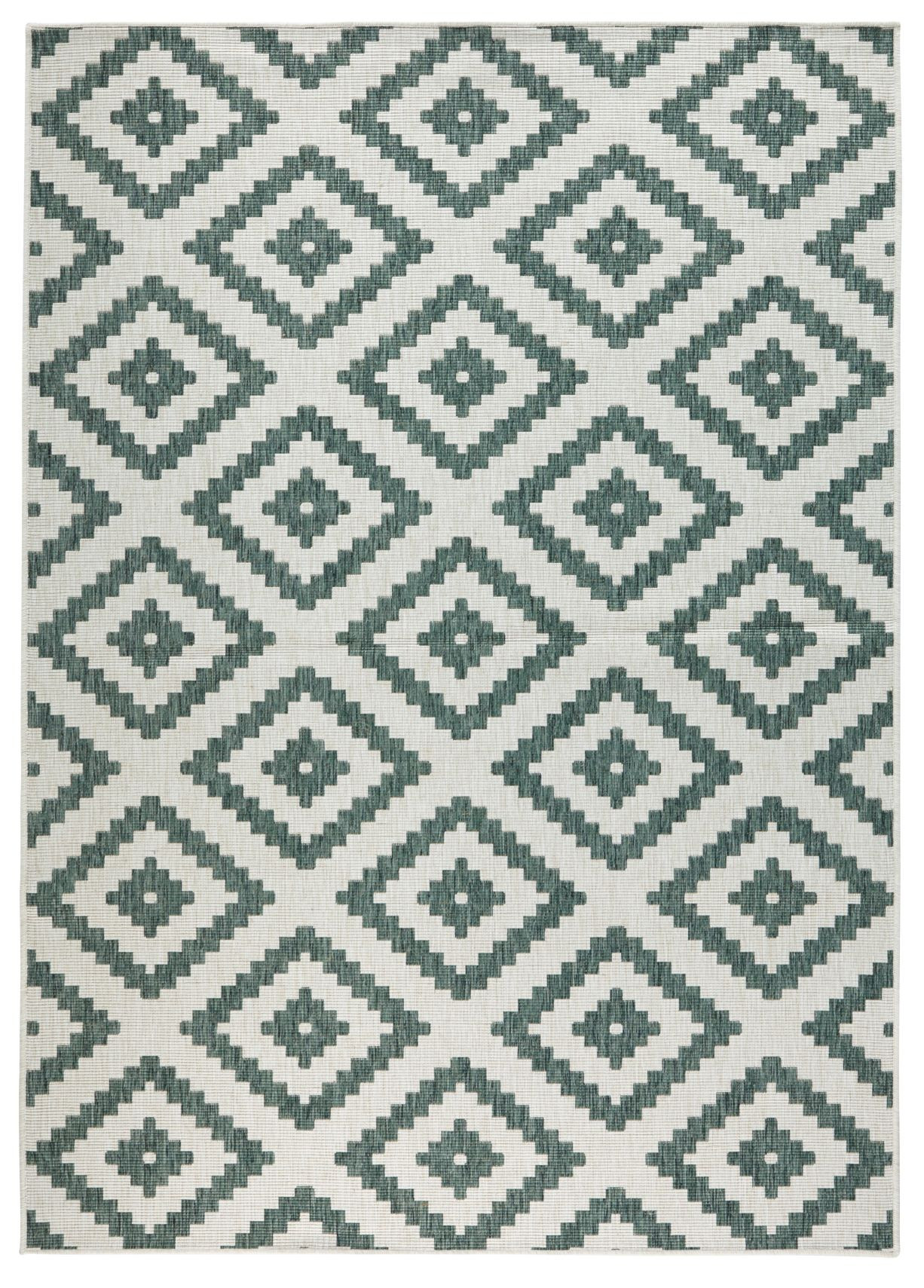 Hanse Home, Kusový koberec Twin-Wendeteppiche 103131 grün creme – na von aj na doma, 120x170, zelená, chodba / predsieň
