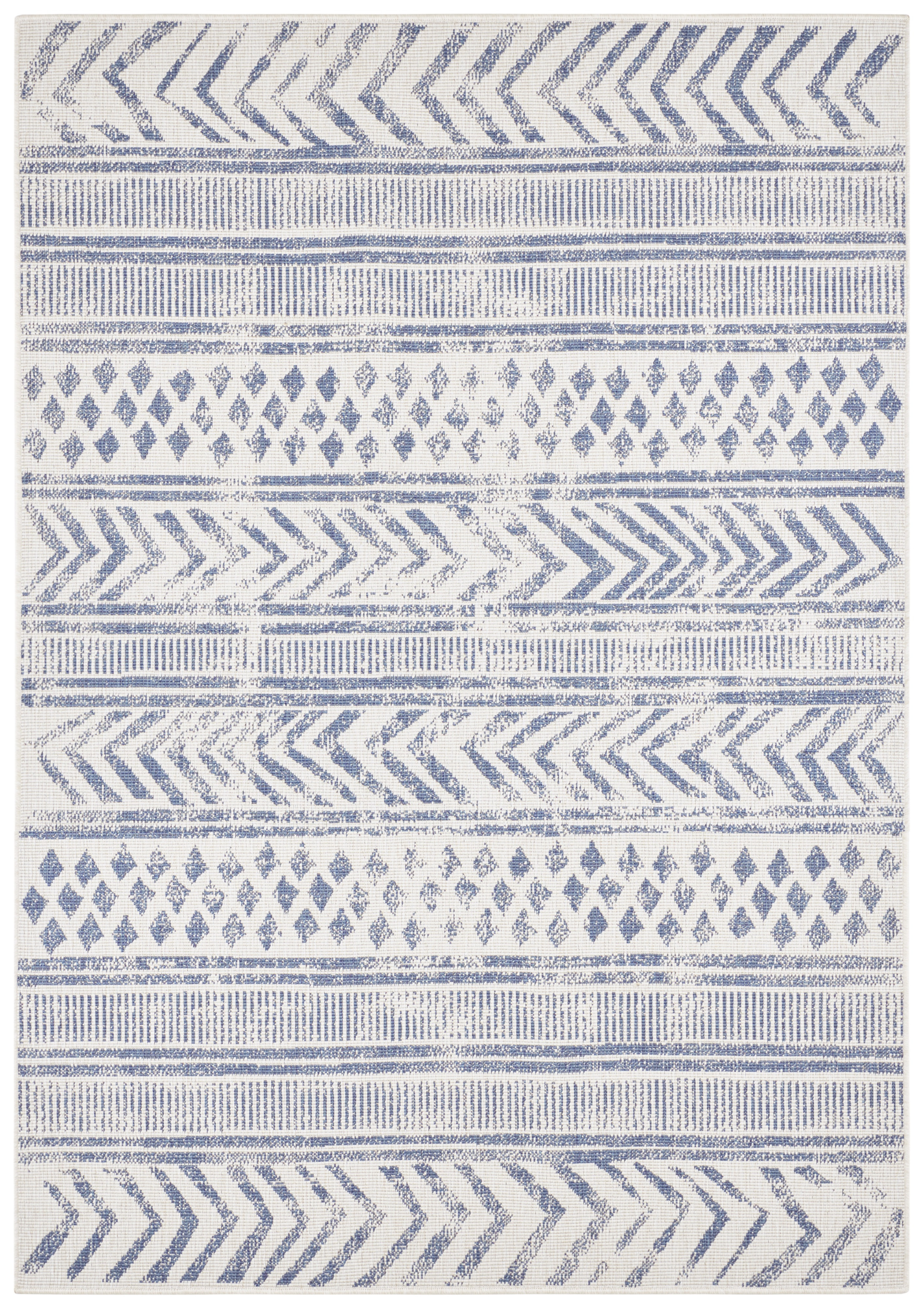 Hanse Home, Kusový koberec Twin Supreme 103863 Blue / Cream – na von aj na doma, 80x150, modrá, chodba / predsieň