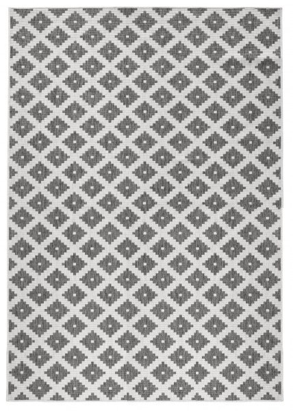 Hanse Home, Kusový koberec Twin-Wendeteppiche 103126 grau creme – na von aj na doma, 120x170, šedá, chodba / predsieň