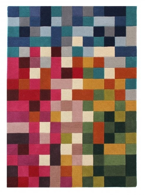 Flair Rugs, Ručne všívaný kusový koberec Illusion Lucea Multi, 120x170, viacfarebná, obývacia izba