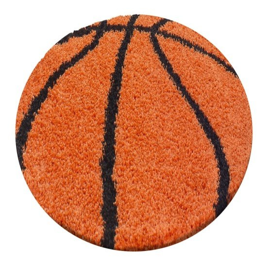 Ayyildiz, Kusový koberec Fun 6002 orange, 120x120 (priemer) kruh, oranžová, detská izba