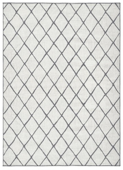 Hanse Home, Kusový koberec Twin-Wendeteppiche 103118 grau creme – na von aj na doma, 200x290, šedá, chodba / predsieň