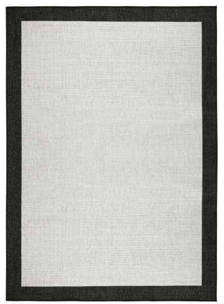Hanse Home, Kusový koberec Twin-Wendeteppiche 103105 creme schwarz – na von aj na doma, 80x150, čiernobiela, chodba / predsieň
