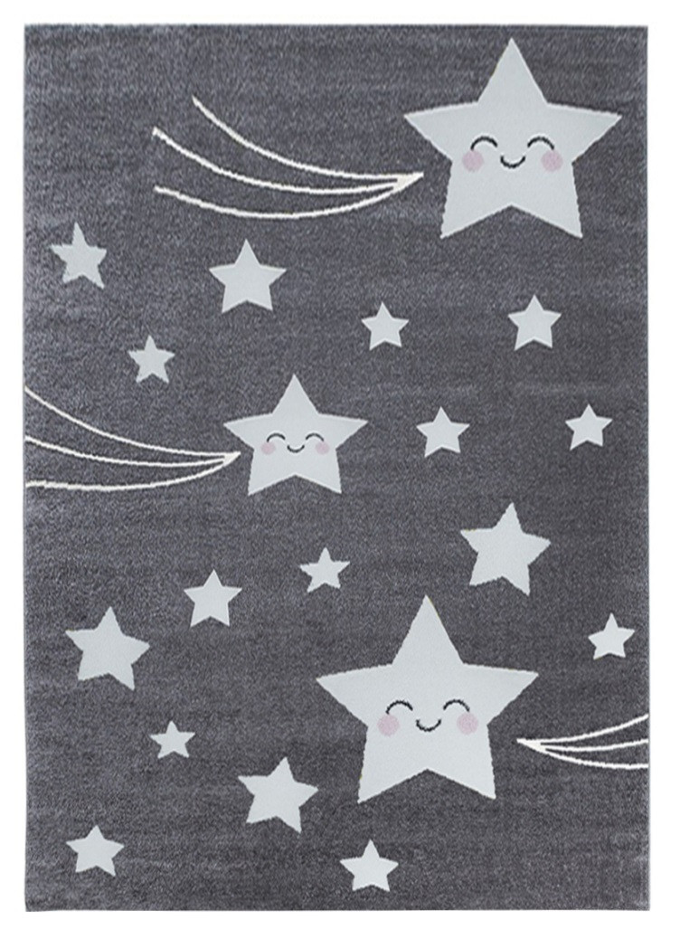 Ayyildiz, Kusový koberec Kids 610 grey, 80x150, šedá, detská izba