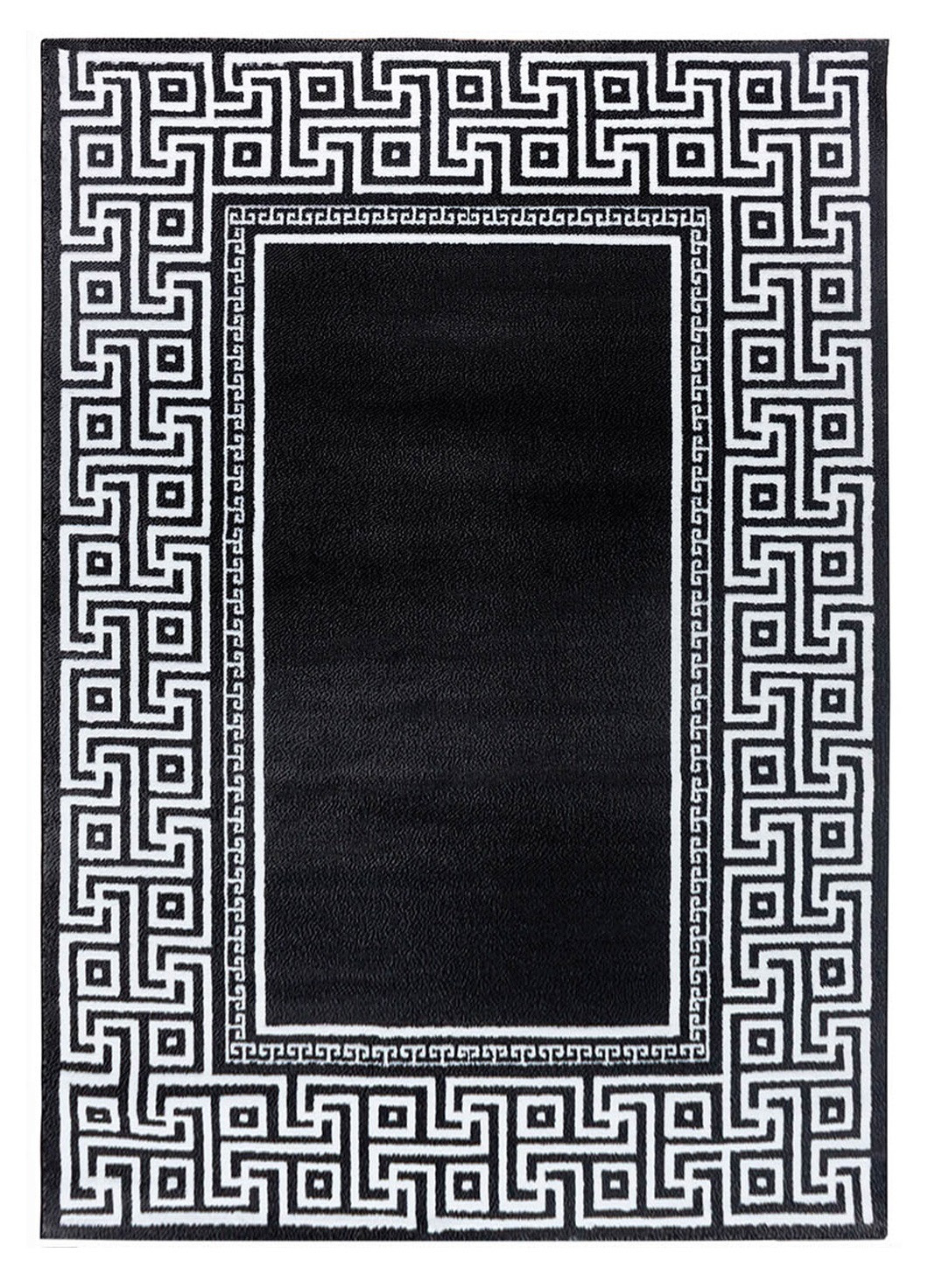 Ayyildiz, Kusový koberec Parma 9340 black, 80x150, čiernobiela, chodba / predsieň
