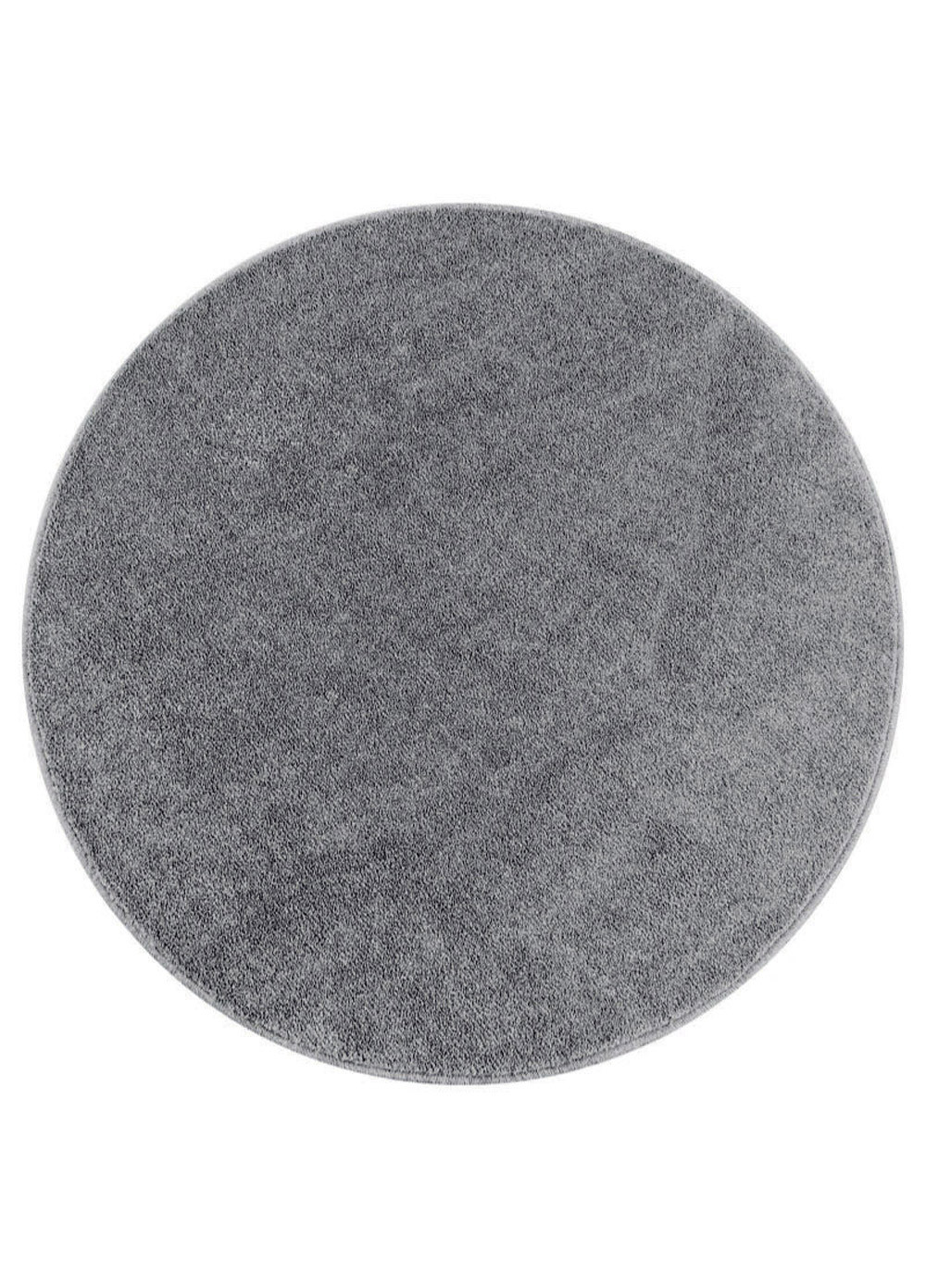 Ayyildiz, Kusový koberec Ata 7000 lightgrey kruh, 120x120 (priemer) kruh, šedá, obývacia izba