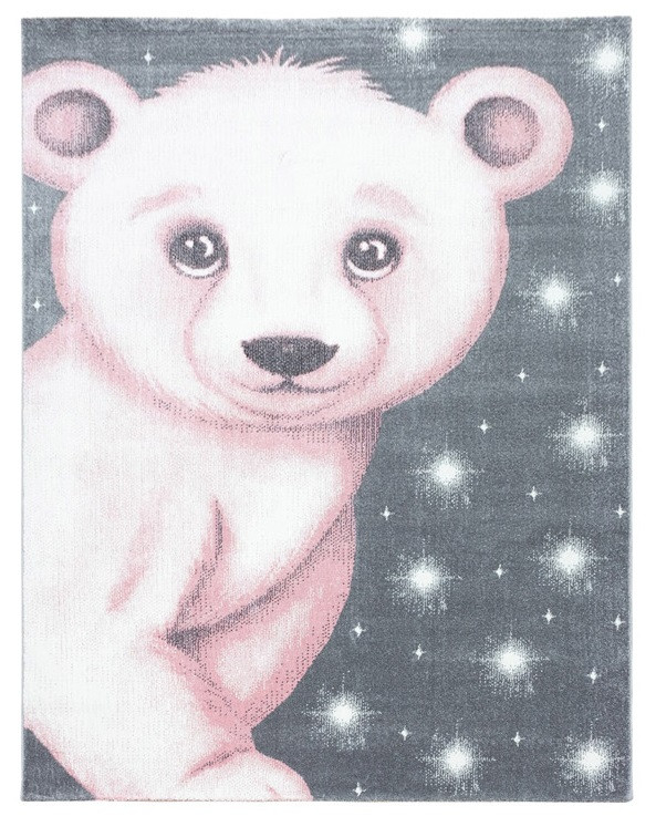 Ayyildiz, Kusový koberec Bambi 810 pink, 80x150, ružová, detská izba
