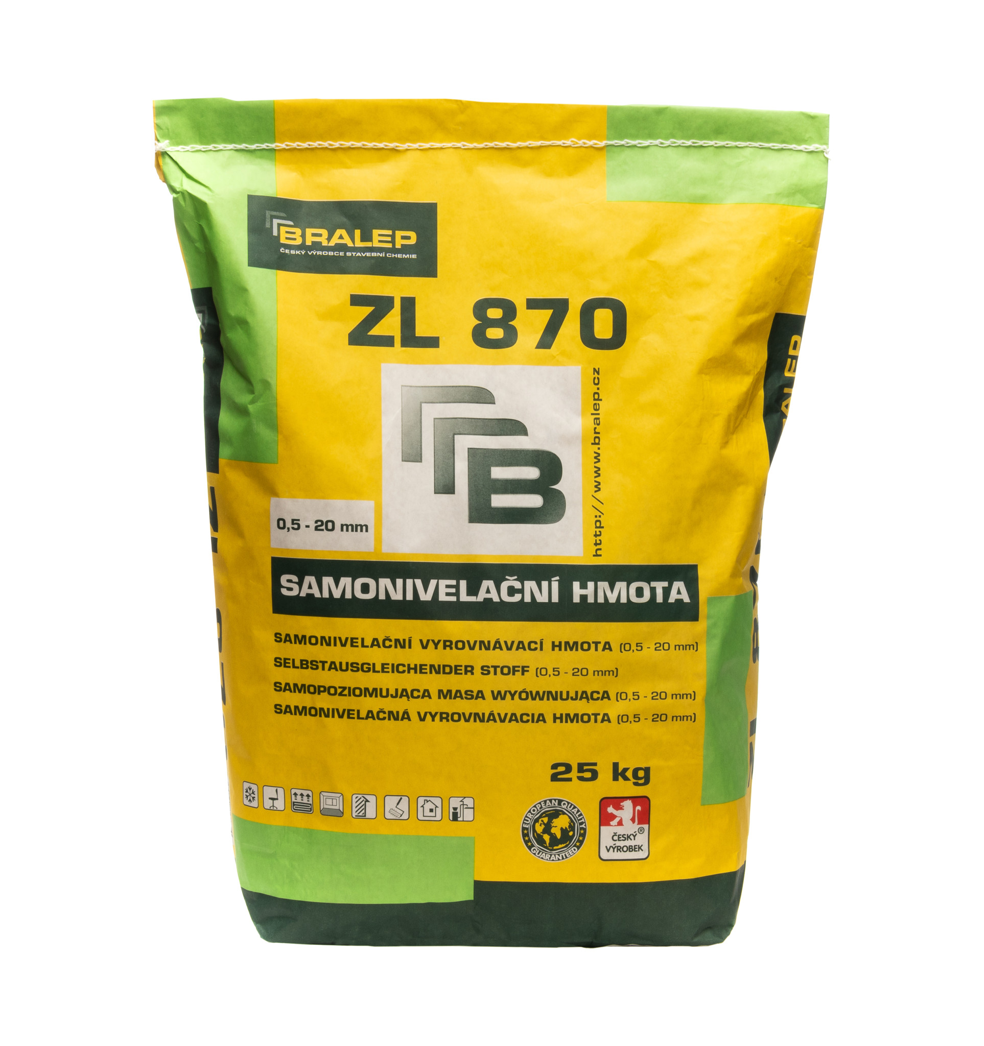 E-shop Bralep Samonivelačná stierková hmota na podlahy ZL 870 - 25 kg