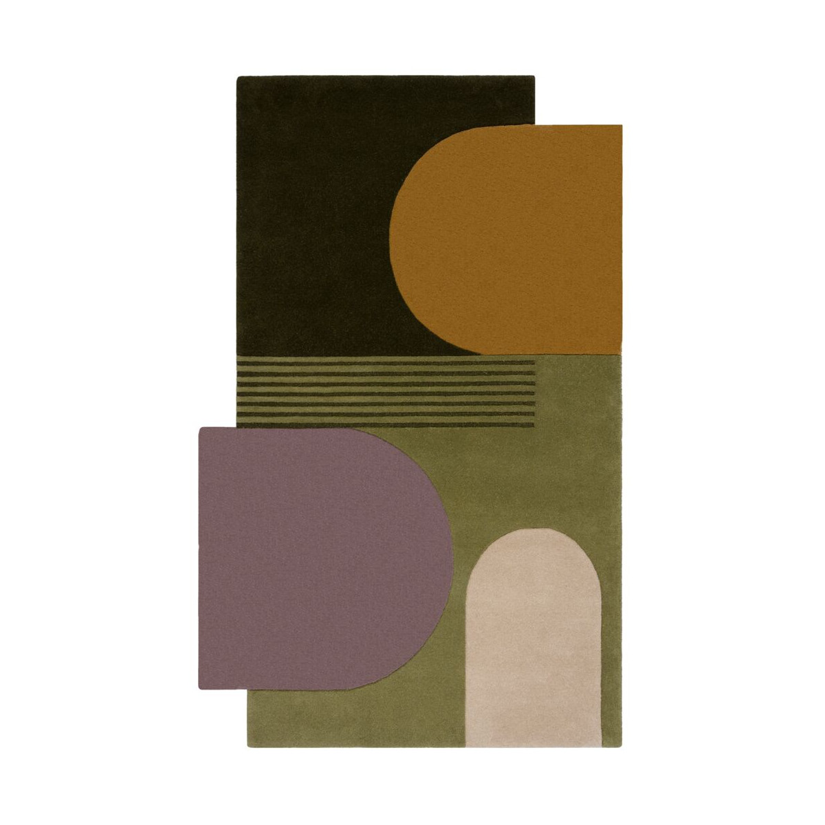 Kusový koberec Abstract Lozenge Green/Multi