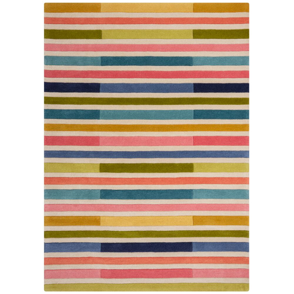 Flair Rugs, Ručne všívaný kusový koberec Illusion Piano Pink/Multi, 160x230, viacfarebná, detská izba
