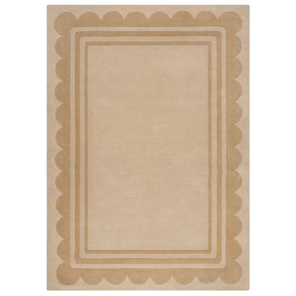 Flair Rugs, Ručne všívaný kusový koberec Lois Scallop Natural, 120x170, béžová, chodba / predsieň