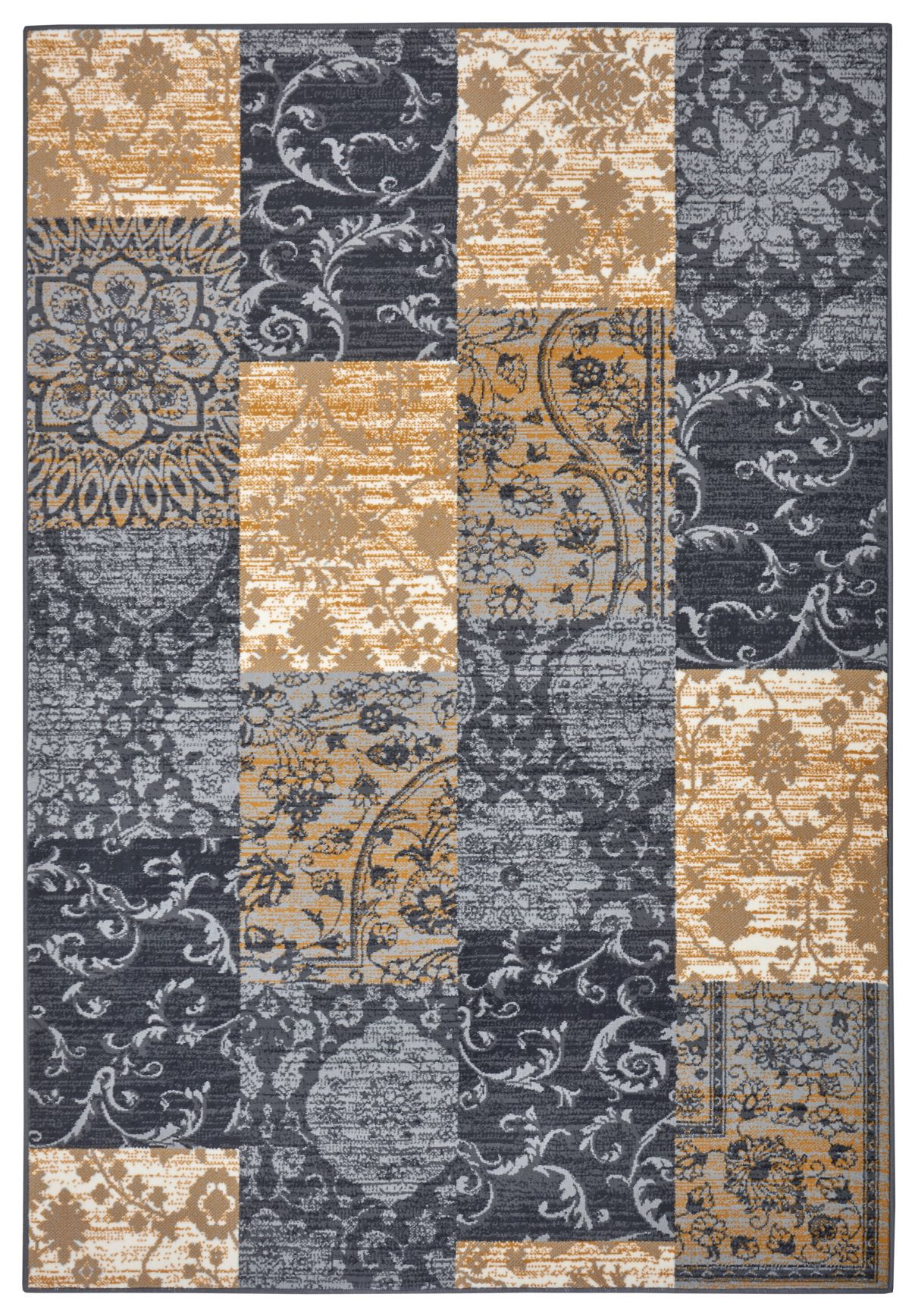 Hanse Home, Kusový koberec Gloria 105522 Grey Mustard, 235x320, žltá, obývacia izba