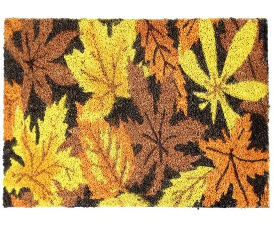BO-MA, Rohožka Kokos Listy – na von aj na doma, 40x60, viacfarebná, chodba / predsieň
